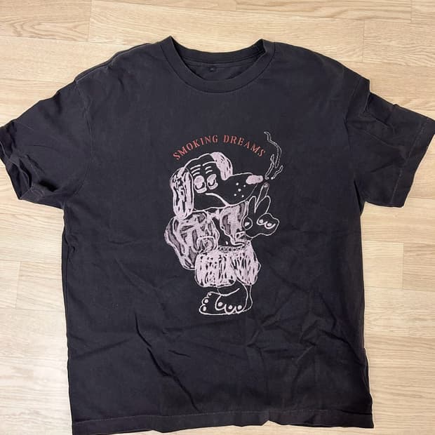 폴리테루 블루독 티셔츠 퍼플차콜(2)