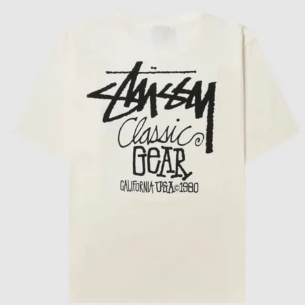 Stussy 스투시 피그먼트 다이드 클래식 기어 아이보리 m사이즈