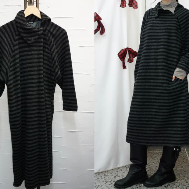 easy  stripe long dress