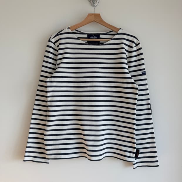 세인트제임스 X 라벤헴 스트라이프 보트티(FRANCE, 엘보우 패치)