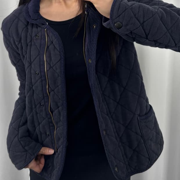 폴로 진스 네이비 코튼 퀼팅 자켓