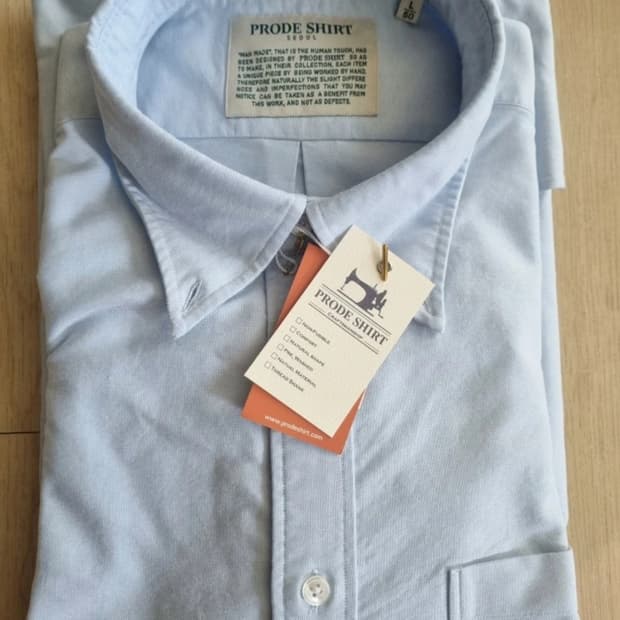 프로드셔츠 D-300 옥스포드 셔츠 블루 컴포트 L 50 사이즈