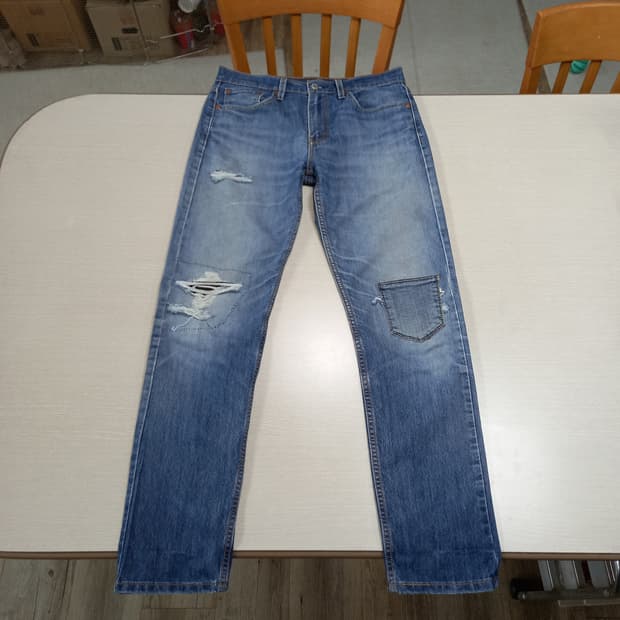 30 리바이스502 Cool 봄여름용 워싱 스판 슬림일자진 30-231