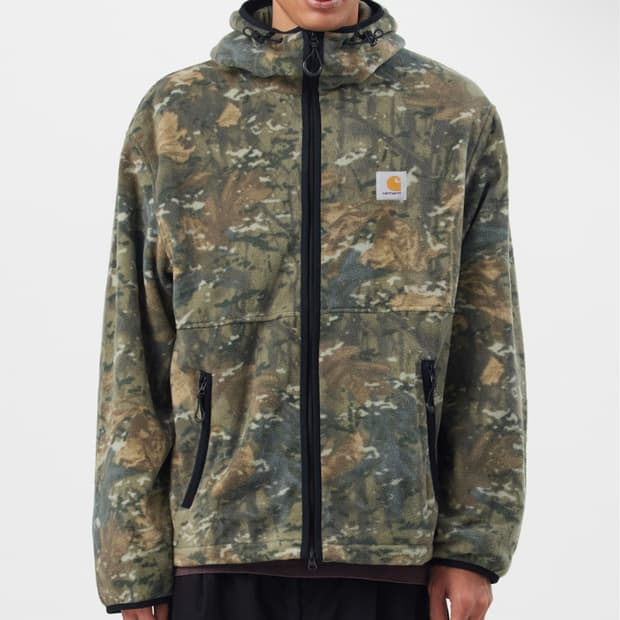 칼하트 블레빈 라이너 카모 플리스 후드 집업 Blevin liner