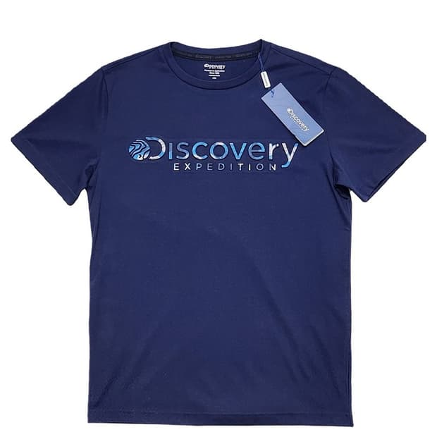 새상품 DISCOVERY EXPEDITION 네이비 반팔 100