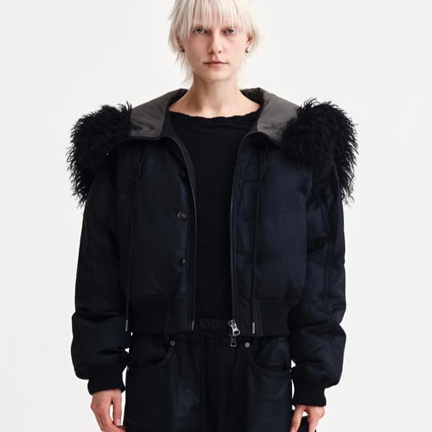 마땡킴 퍼 후디 봄버 다운 자켓