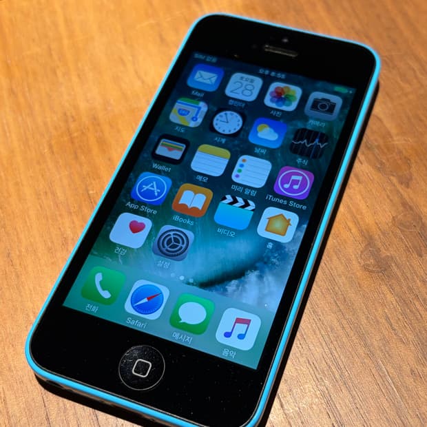 아이폰 5c 블루 32기가 #8739