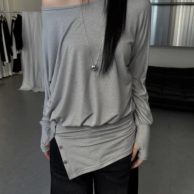 컷 워머 롱 티셔츠