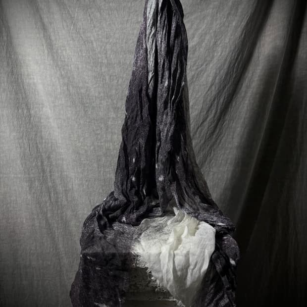 IF SIX WAS NINE Crinkled Gradient Scarf