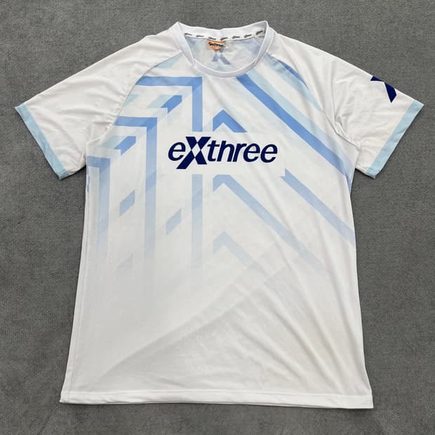 100 exthree 배드민턴 기능성 반팔 티