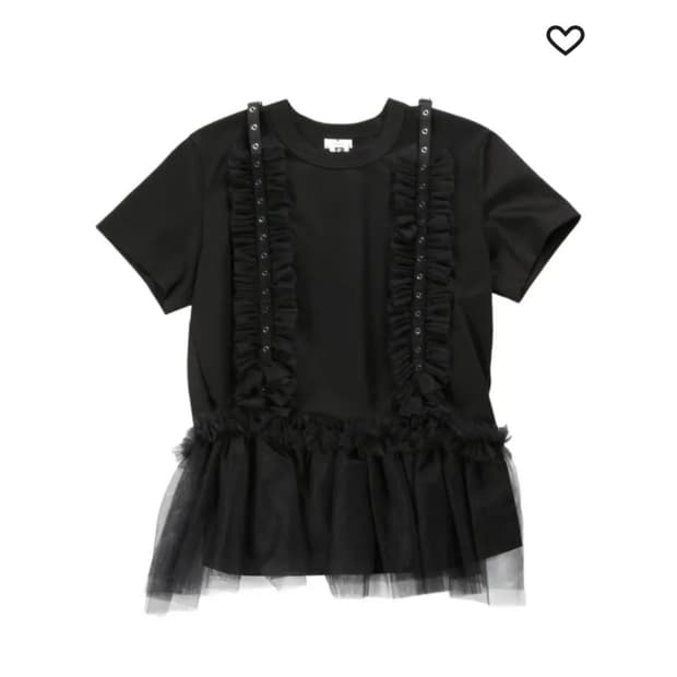 noir kei ninomiya 25ss 블랙 티셔츠 xs