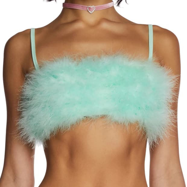 Dollskill feather bra top