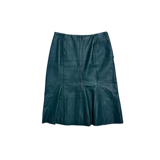 90s 트랜스포머티브 틸 레더 머메이드 스커트