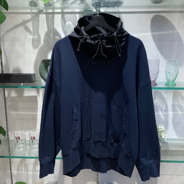 25ss KOLOR pullover half-zip sweat parka