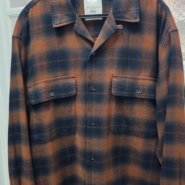 유니클로 jwa 플란넬 체크셔츠