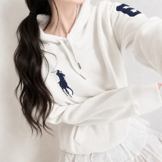 🐰폴로 랄프로렌 빅포니 화이트 후드티 귀욤!👼🏻🖤