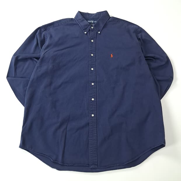 CA128 2XL 폴로 블레이크 90s 페이디드 네이비 셔츠 남방