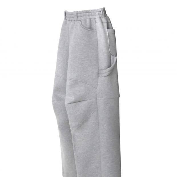 MJD 3D 니 스웻 팬츠 멜란지 그레이