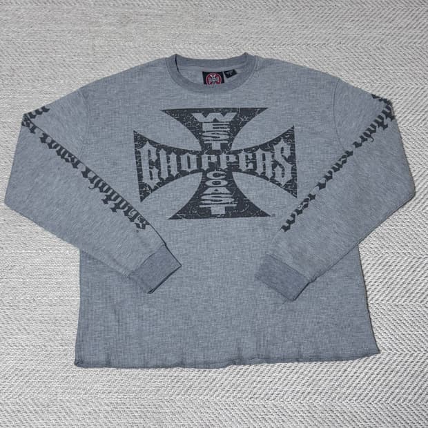 (S) 00s west coast choppers 써멀 니트 롱슬리브