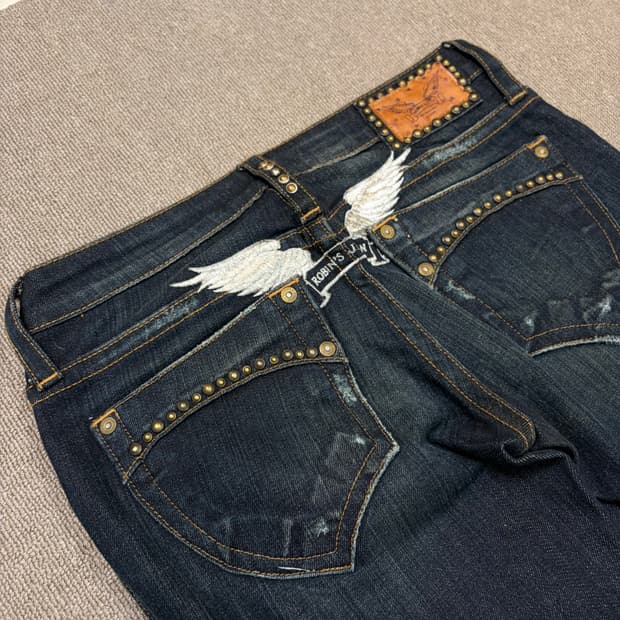 로빈스진 로빈슨진 y2k 부츠컷 데님 26