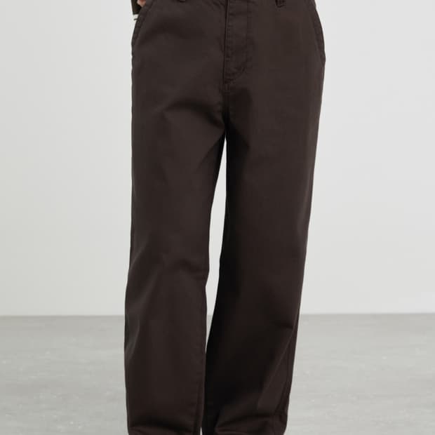 스파오 와이드핏 치노팬츠 다크브라운 32