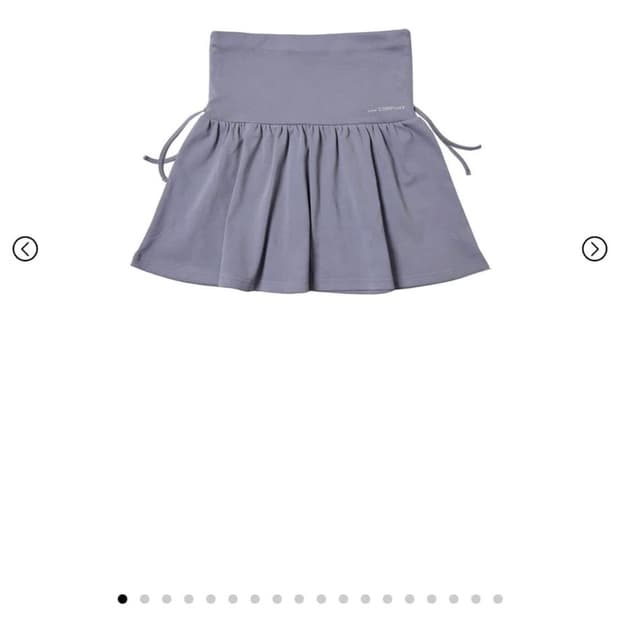 지초이 컴포트 셔링 스커트 (스틸 그레이)