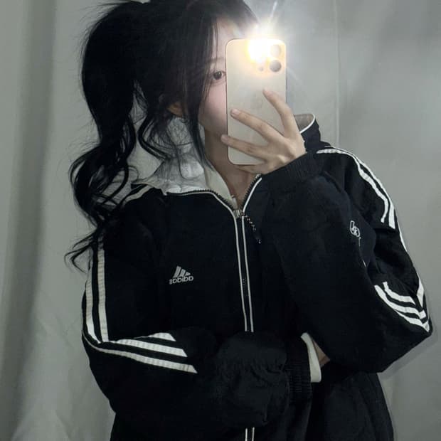 🐰아디다스 데일리 인기 누빔 후드 점퍼🖤