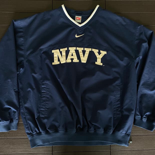 (XL) 나이키 navy 해군 웜업 바람막이