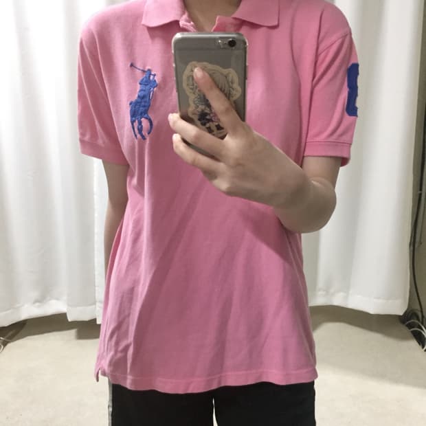 폴로 랄프로렌 딸기우유 핑크 블루 빅포니 치프키프 카라 반팔 티