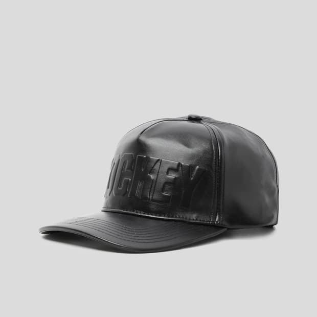 hokey leather cap