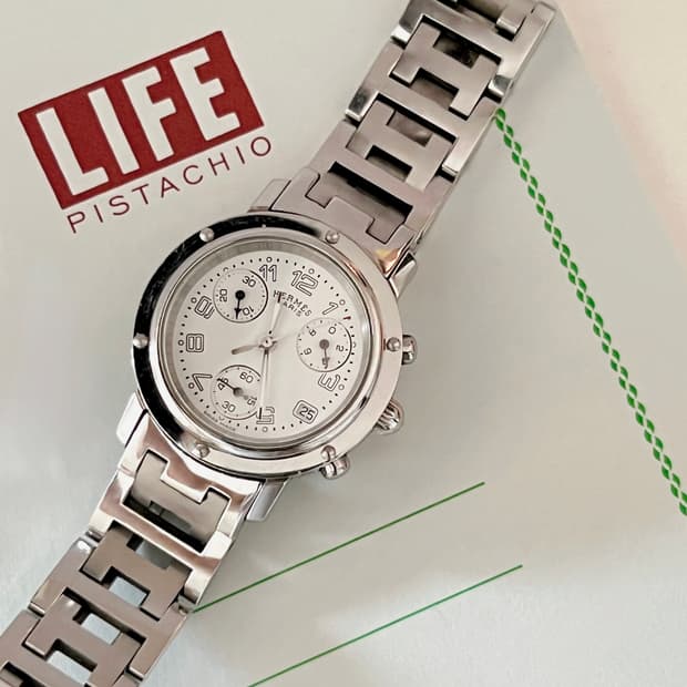 HERMES 에르메스 클리퍼 크로노그래프 시계