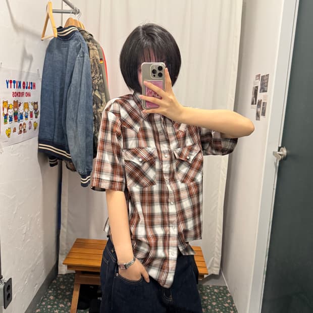 플라이 플레인 웨스턴 반팔 셔츠