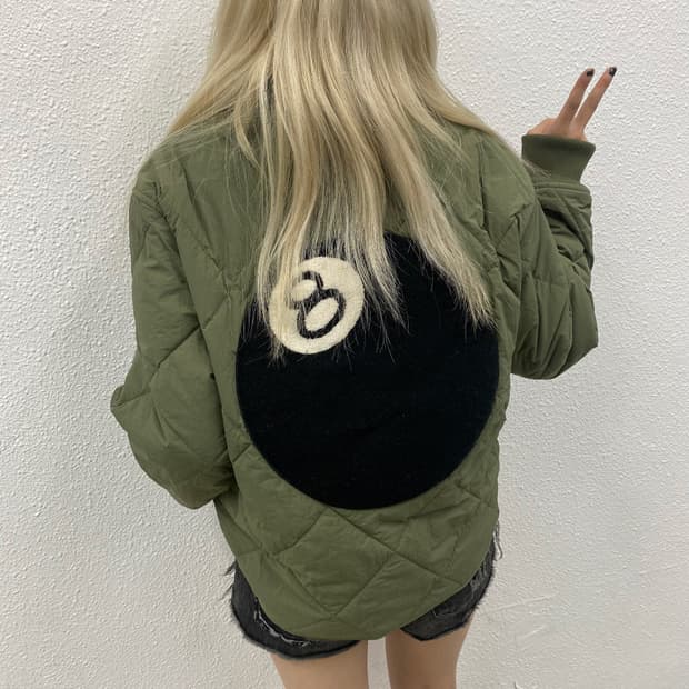 스투시 에잇볼 퀄티드 라이너 자켓 M