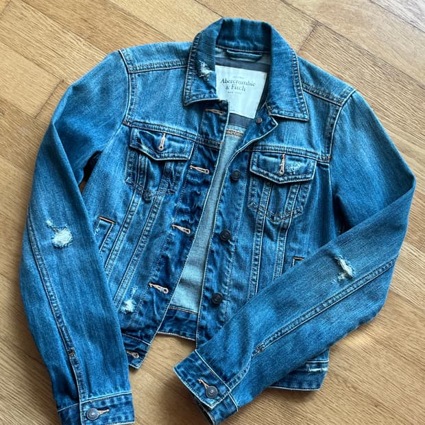 아베크롬비 크롭 청자켓