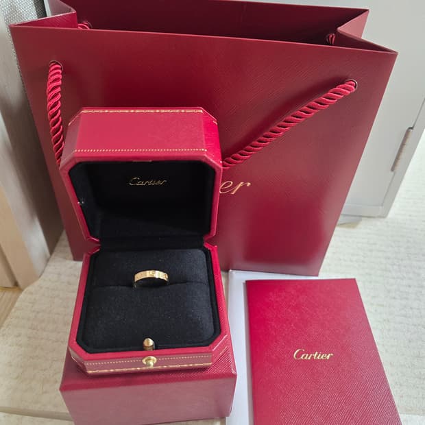 까르띠에 러브링 51호 새상품 풀박스