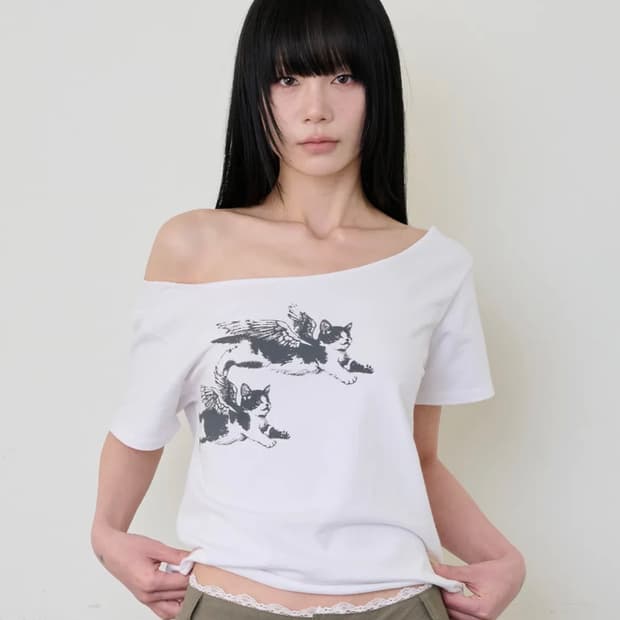 잇자바이브 엔젤캣 오프숄더