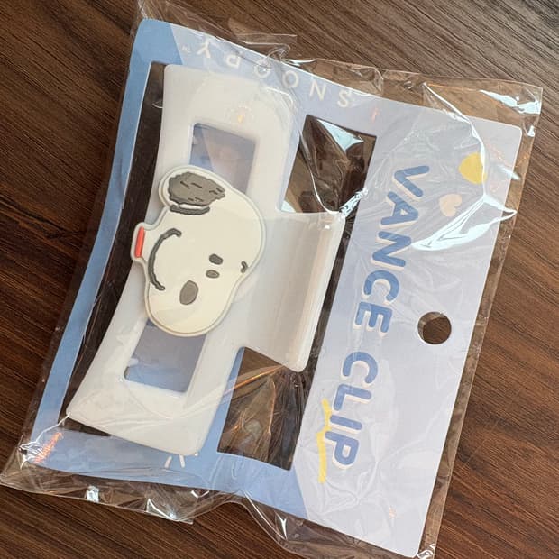 스누피 헤어 집게핀