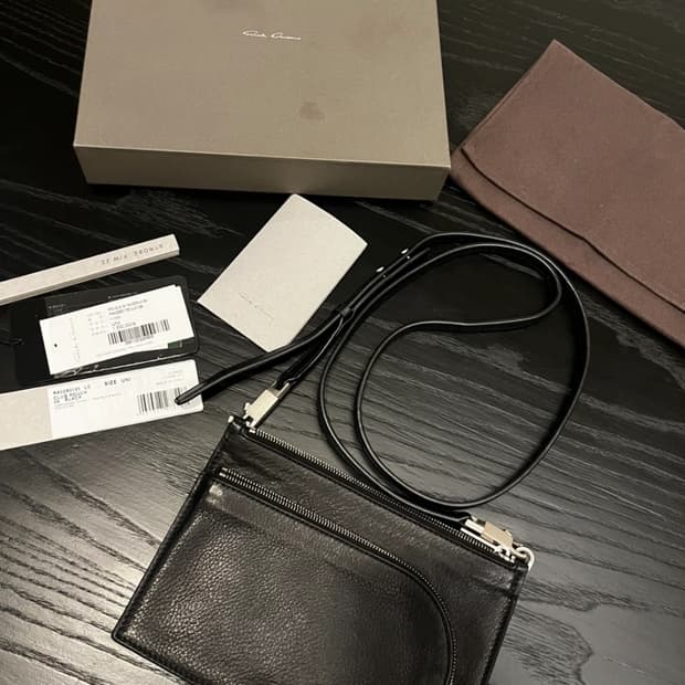 릭 오웬스 클럽 파우치 블랙