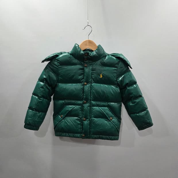폴로랄프로렌 키즈 덕다운 패딩 그린 6