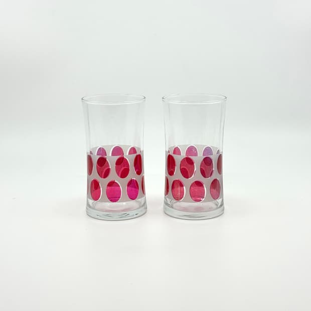 아델리아 도트 유리잔 2개 세트