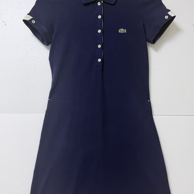 💙LACOSTE 라코스테 카라 원피스 네이비 반팔 44-55💙