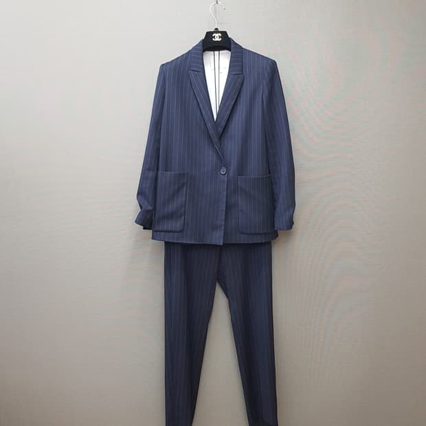 마쥬 MAJE 스트라이프 투피스 수트 세트 36사이즈