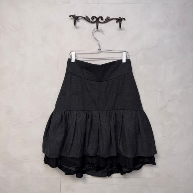 Dice Kayek virgin wool balloon skirt