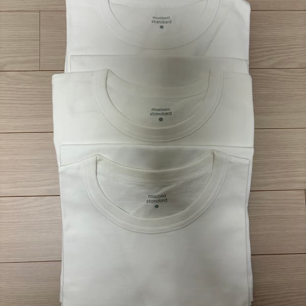 (L) 무신사 스탠다드 릴렉스드 크루넥 티셔츠