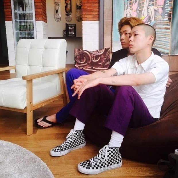 (285) 혁오 Vans Sk8-HI Decon Overwased 체크