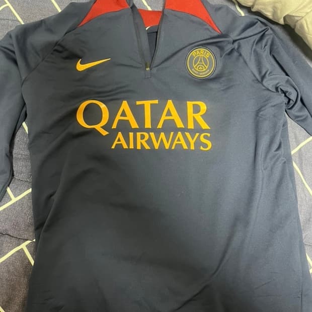나이키 psg 드릴탑 반집업 S