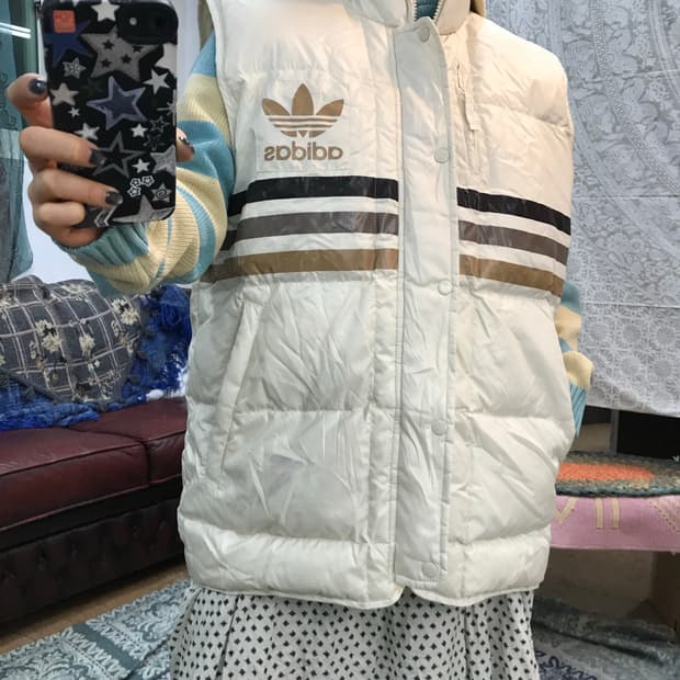 아디다스 덕다운 윈터 베스트 패딩조끼 