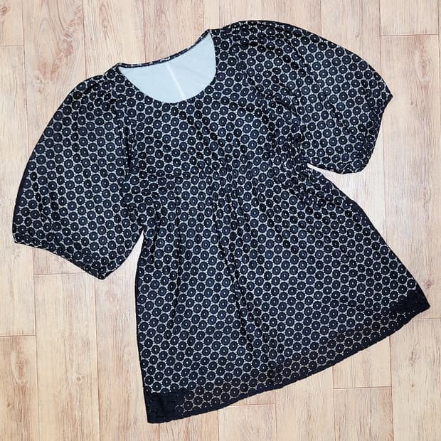 펀칭레이스 블랙원피스 55-66