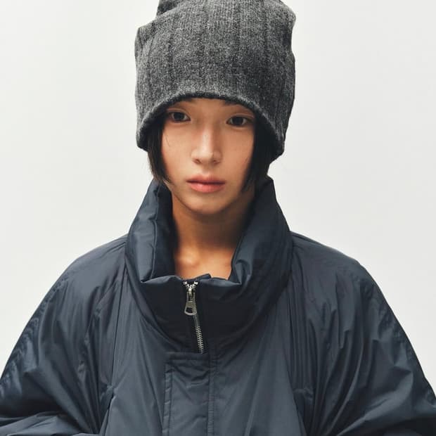 PLZproject OVER-RIBBED BEANIE, CHARCOAL