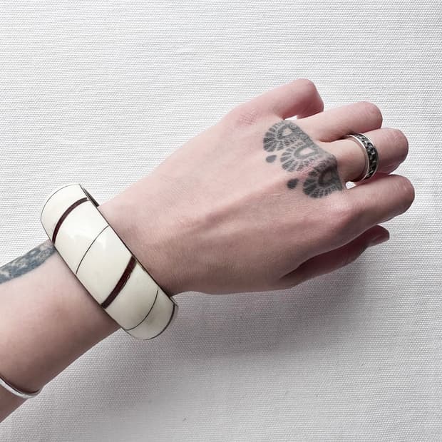 ivory panel bangle